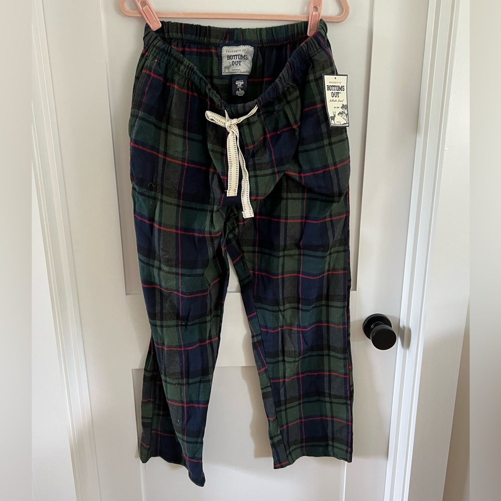 NWT men’s large checkered flannel pajama pants